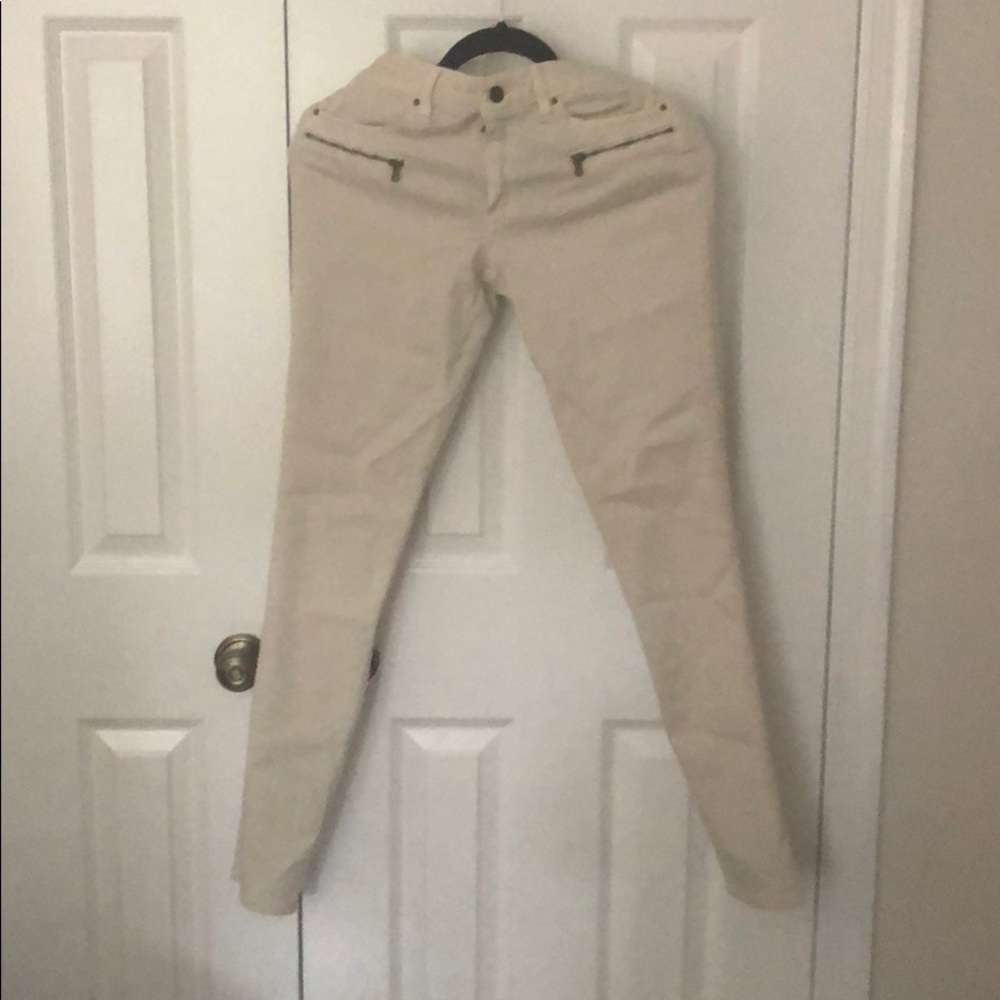 Club Monaco Cream Chinos